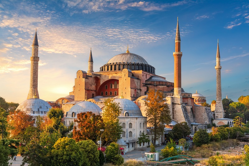 Widok na Hagia Sophia w Istambule